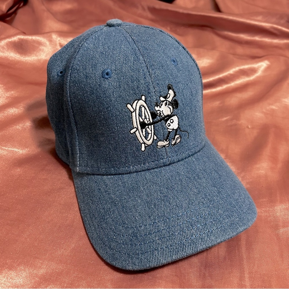 DISNEY - Denim Steamboat Willie Baseball Hat